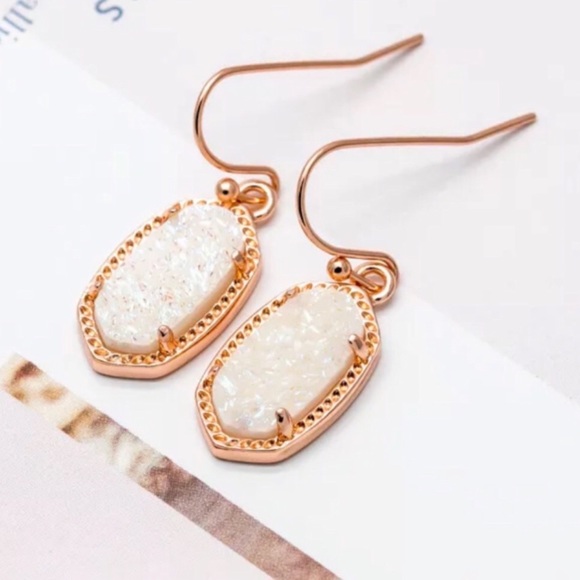 Kendra Scott • Iridescent Drusy Lee Earrings - Picture 3 of 6